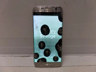 Samsung Galaxy S7 Edge SM-G935T - 32GB - Gold (T-Mobile) CRACKED SCREEN - Image 1 of 4