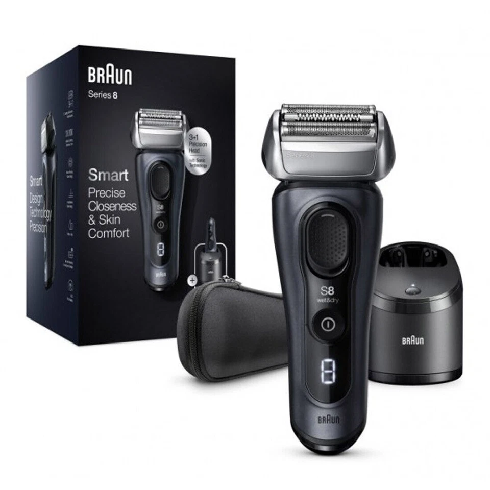 Braun Series 8 Wet & Dry Electric Razor - Black (8453CC)