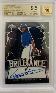 2018 Leaf Flash Vladimir Guerrero Jr. Blue F.O.B. Serial #2/50 BGS 9.5/10 - Picture 1 of 3
