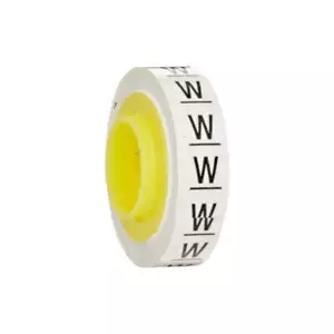 3M SDR-W, Rotolo di ricarica per nastro per marcatura filo lettera "W" ScotchCode™ - Foto 1 di 1