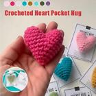 Knitted Heart Ornaments Heart Knitted Small Gift Crocheted Heart Pocket Hug B4K9