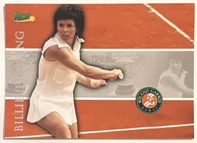 2008 ACE MATCHPOINT BILLIE JEAN KING ROLAND GARROS FOLHA DE PRATA FRANCESA ABERTA #RG1 - Imagem 1 de 2