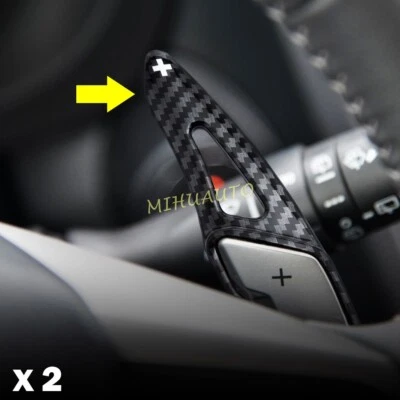 For Subaru Forester XV Outback Carbon Fiber Steering Wheel Shifter Paddle Extend - Image 1 of 4