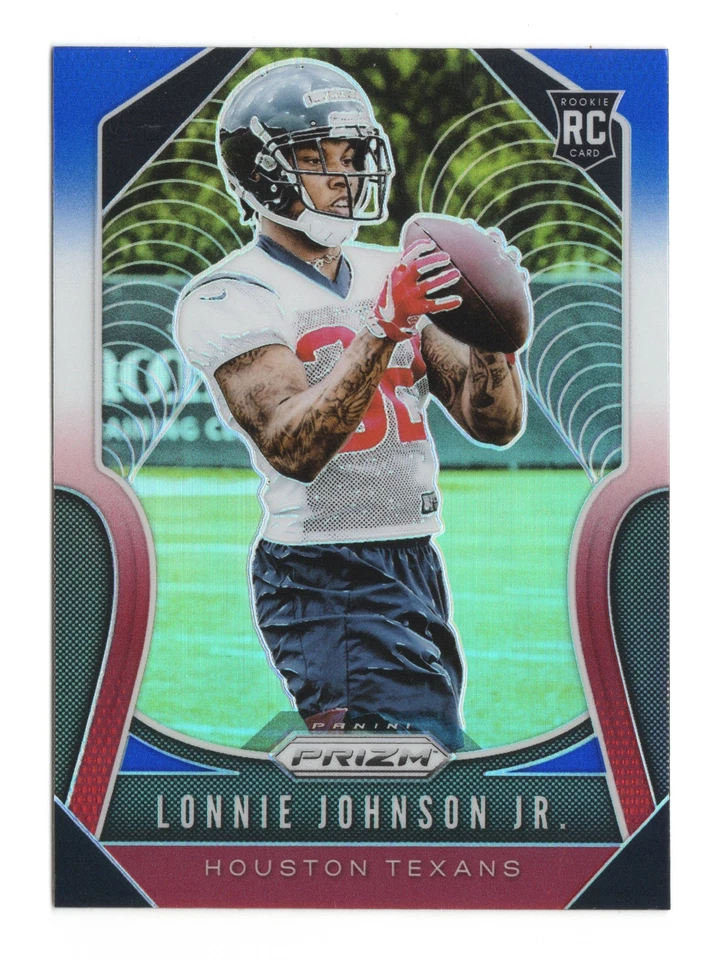 Lonnie Johnson Jr. 396 2019 Panini Prizm Red White and Blue Houston Texans Card - Image 1 of 1