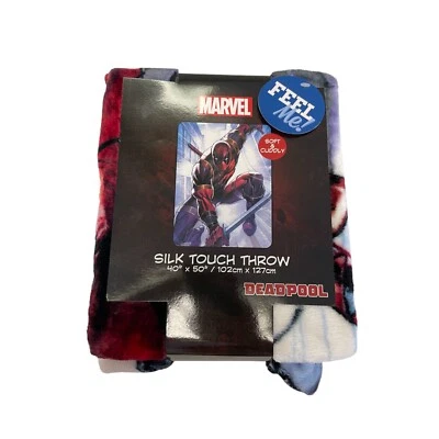Marvel Deadpool Feel Me Silk Touch Throw 40 in x 50 in VERY RARE CINEMARK - Image 1 of 4