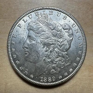 1889 Morgan $1 Dollar Raw BU - Cartwheel Luster, Blast White #2 - Picture 1 of 2