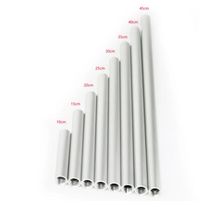 Riel de varilla de aluminio de 10-45 cm de largo OD 15 mm para plataforma de cámara LWS armadura soporte de carretilla Foto 1 de 4