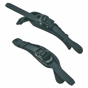 Powerslide Straps & Buckle Black pair AEON, NEXT, EVO, etc INLINE SKATES PARTS - Picture 1 of 2