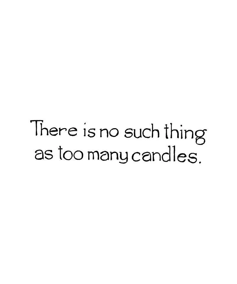 Velas de cumpleaños diciendo sello de goma montado en madera NORTHWOODS D11312 nuevo Foto 1 de 1