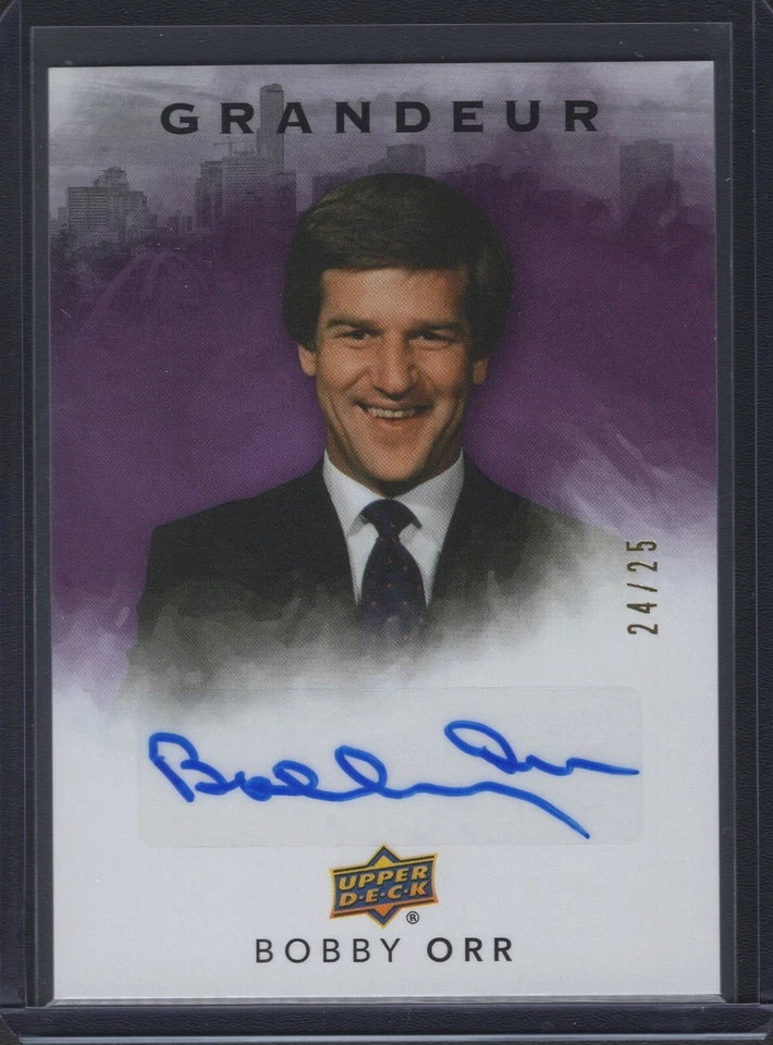 Bobby Orr 2021 Upper Deck Grandeur Achievement Auto 24/25 Autograph HOF Bruins - Image 1 of 2