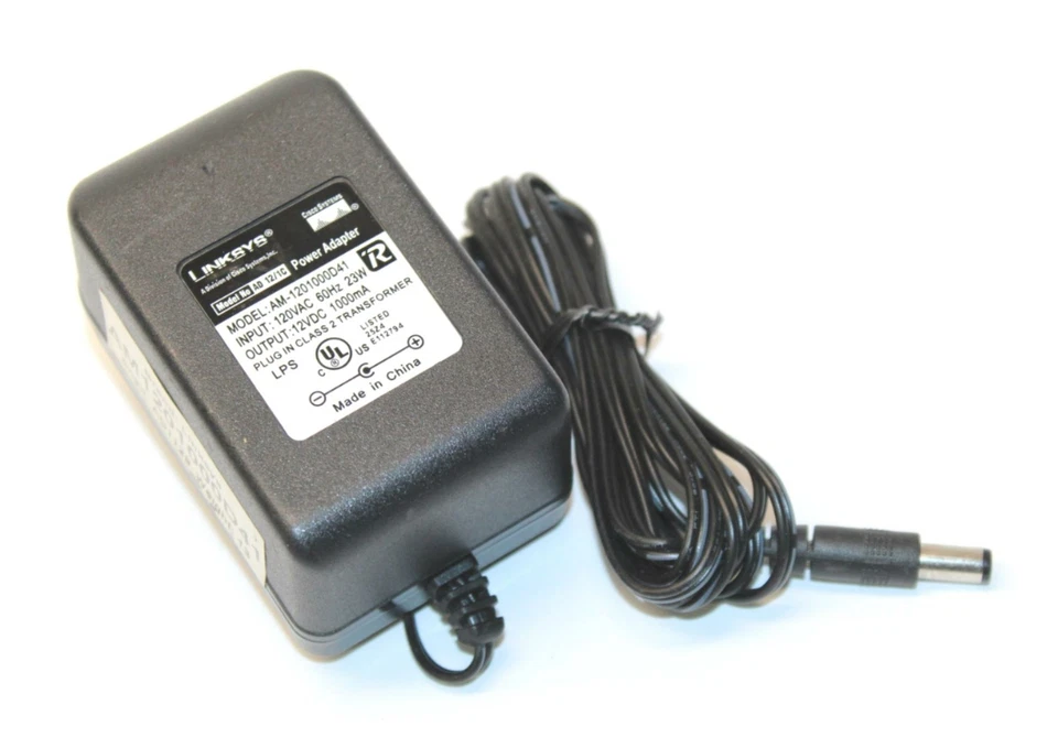 Original LinkSys AM-1201000D41 12V 1A Adapter for Cisco System Wireless Router - Image 1 of 1