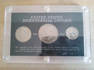 1776-1976 US Bicentennial, Uncirculated 3 Coin Set - Picture 1 of 2