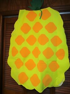 Halloween Costume, Pineapple with Leaf Head Band, Tunic Style, Adult Size Large