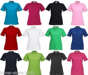 Polo Mujer Piqué Camiseta Talla Grande XS S M L XL XXL 3XL 4XL 34-48 - Imagen 1 de 13