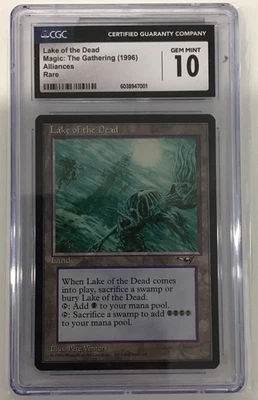 1996 Magic: The Gathering Alliances - Lake Of The Dead CGC 10 - TCCCX - Image 1 of 2
