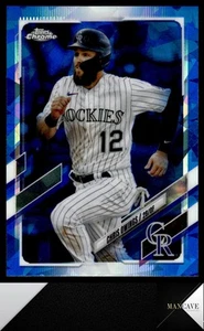 Topps 2021 actualización cromada edición Sapphire #US45 Chris Owings Colorado Rockies - Imagen 1 de 2
