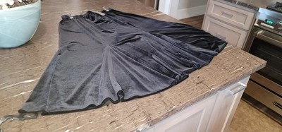 Черная бархатная юбка с флиртом Chico's размер 3 - Изображение 1 из 4