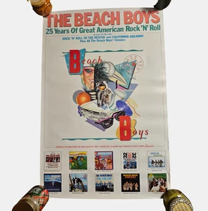 The Beach Boys 25 Years Great American Rock Album Promo Poster 24x36 VTG 1986 - Picture 1 of 7