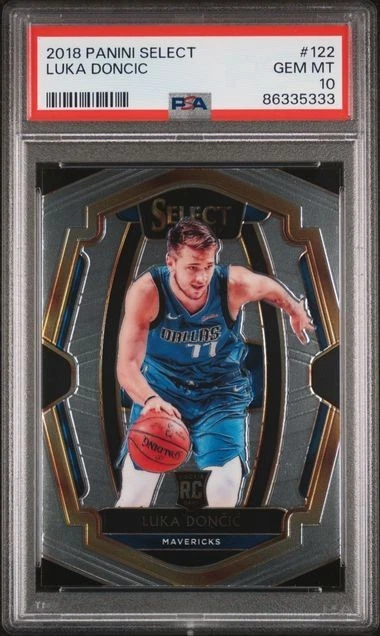 Luka Dončić 10 Graded Basketball Trading Cards & Accessories