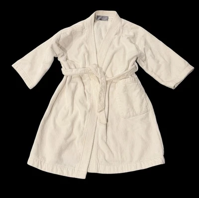Vintage Lord and Taylor The Boy’s Shop Velour White Bath Robe - Image 1 of 4