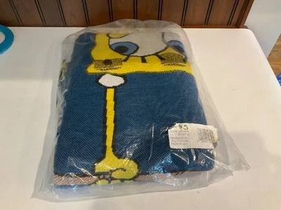 Vtg SpongeBob SquarePants JellyFishing Blanket Throw Tapestry 55x45” Rare HTF - Image 1 of 4