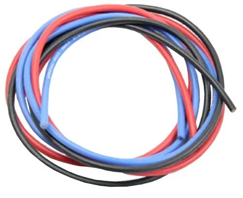 Eagle Model Silicon Silver Cord Set, 16G [Gauge] (Red, Black, Blue, 60cm each) 9 - Image 1 of 1