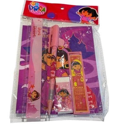 Dora the Explorer Nickelodeon Tablet Pencil Notebook Ruler Eraser Lead 2007 5 Pc - Image 1 of 4