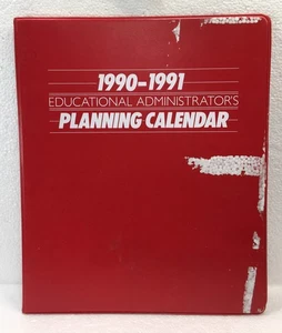 1990-91 COCA~COLA WEEKLY EDUCATIONAL ADMINISTRATOR'S PLANNING  CALENDAR - UNUSED - Picture 1 of 18