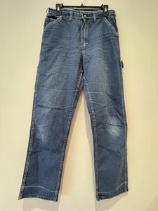 1970s Carter’s Watch The Wear Mens Carpenter Jeans 32x33 60-70s Vintage Made USA - Picture 1 of 11