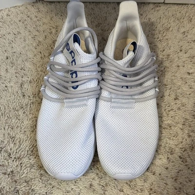 Adidas Cloudfoam Mens White / Blue Gray Mesh Athletic Shoes Size 10.5 - Image 1 of 4