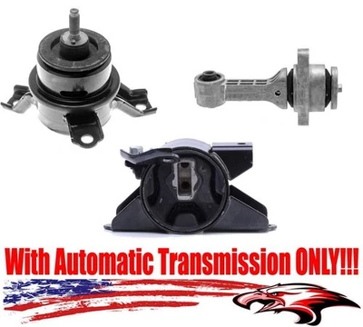 New Engine & Automatic Transmission Mounts 3pc Kit for Kia Soul 2.0 2010-2011 - Image 1 of 4