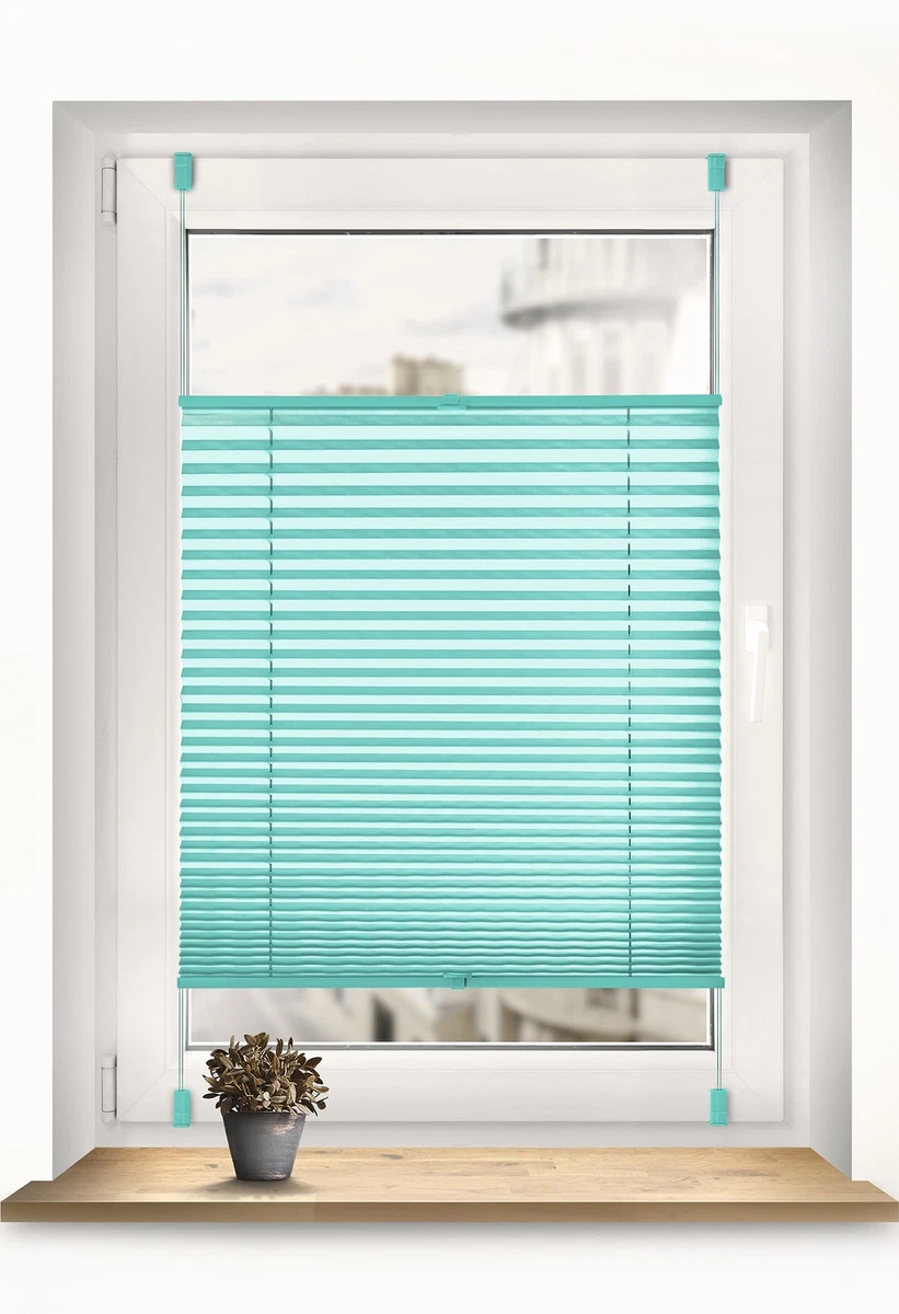 Sekey Plissee Ohne Bohren – Verdunkelungsrollo 45x100 Cm, Grau, Klemmend