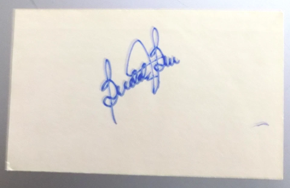 Tarjeta de índice firmada a mano por Buddy Bell Foto 1 de 1