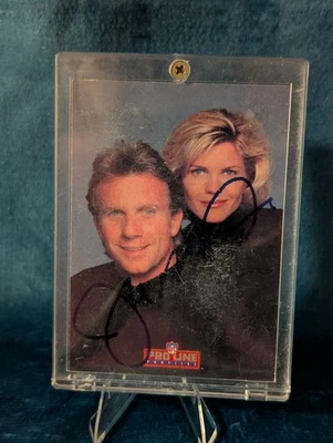 1993 Pro-Line Profiles Joe Montana Wife Card SIGNED AUTO Offers Accepted #566  - Image 1 of 2