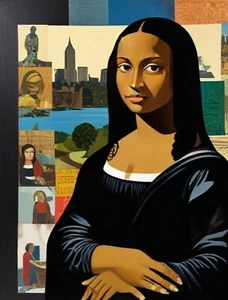 Mona Lisa (African American Version aka Lisa) Art Print 11x14 - Picture 1 of 1