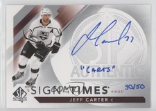 2017-18 SP Authentic Sign of the Times Inscribed /50 Jeff Carter (Carts) Auto