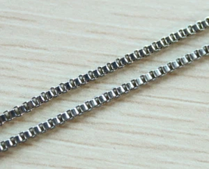 Cadena de metal Venecia 2 mm tono plateado de 2 metros hallazgos #22970 - Imagen 1 de 1