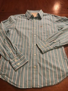 HOLLISTER Striped Button Down Long Sleeve Dress Shirt Sz Med (M1) - Picture 1 of 9