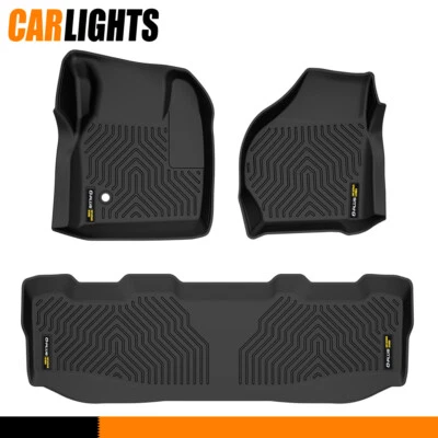 Fit For 1999-2007 Ford F-250 F-350 Super Duty Crew Cab TPE Floor Mats Liners Foto 1 de 4