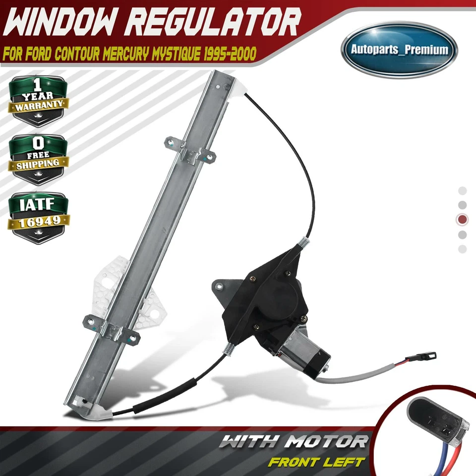 Регулятор окна с двигателем для Ford Contour Mercury Mystique 1995-2000 передний левый - Изображение 1 из 4