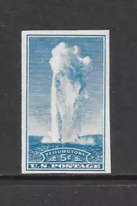 U.S. SCOTT 760 MNH F/VF - 1935 5c BLUE NATIONAL PARKS IMPERF ISSUE - Picture 1 of 2