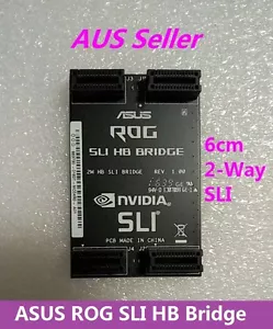 NEW ASUS ROG SLI HB Bridge ( 6cm 1 slot spacing ) nVidia GTX 1070 1080 Titan X - Picture 1 of 3