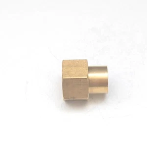 3/8" - 1/8" Female BSP British Brass Fitting Reducer Pipe Coupling - Picture 1 of 6