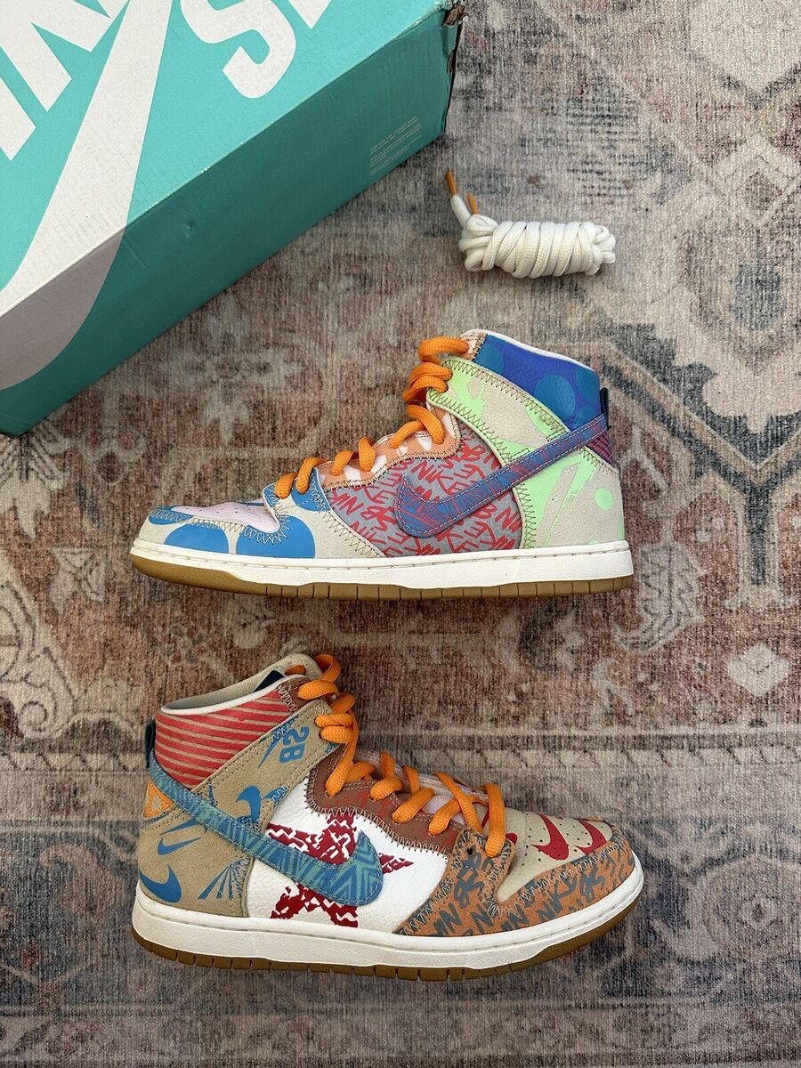 Nike Thomas Campbell x SB Dunk High What The for Sale Nike Thomas Campbell x SB Dunk High What The for Sale
