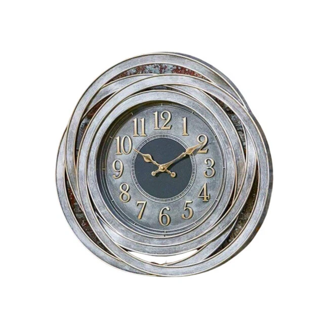 Smart Garden 5160060 20in Indoor/Outdoor Resin Wall Clock - Silver