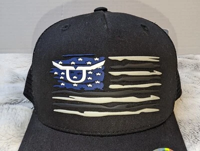 Ropesmart All American Parche de Goma Negro Snapback Adulto Hombre Nacido Libre Gorra Sombrero  Foto 1 de 4