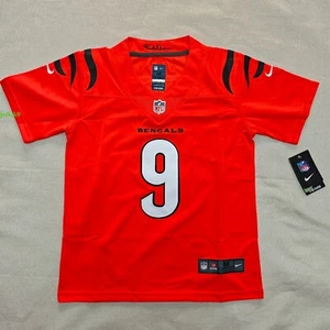 Youth Cincinnati Bengals Joe Burrow #9 Medium (10/12) Size Stitched Jersey - Picture 1 of 9