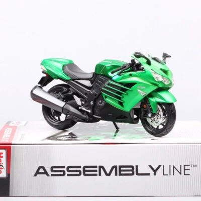 Maisto Assembly Line Kawasaki Ninja ZX-14R Motorcycle Kit Die Cast 1/12 - New - Image 1 of 4