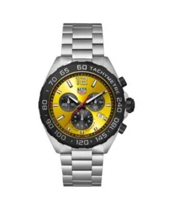 New Tag Heuer Formula 1 Quartz Chronograph Yellow Men's Watch CAZ101AM.BA0842 - Picture 1 of 3