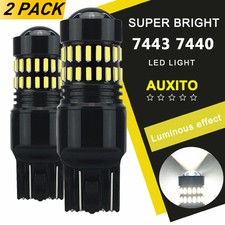 Auxito 2X 7443 7440 T20 Led Xenon White Back Up Reverse Lights Bulb 48W 2400Lm A